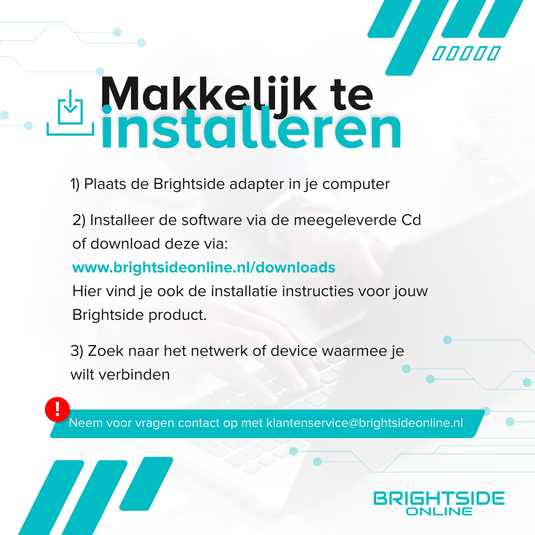 Brightside Bluetooth 5.0 adapter voor PC - Bluetooth receiver - Windows 11/10/8/8.1/7/XP